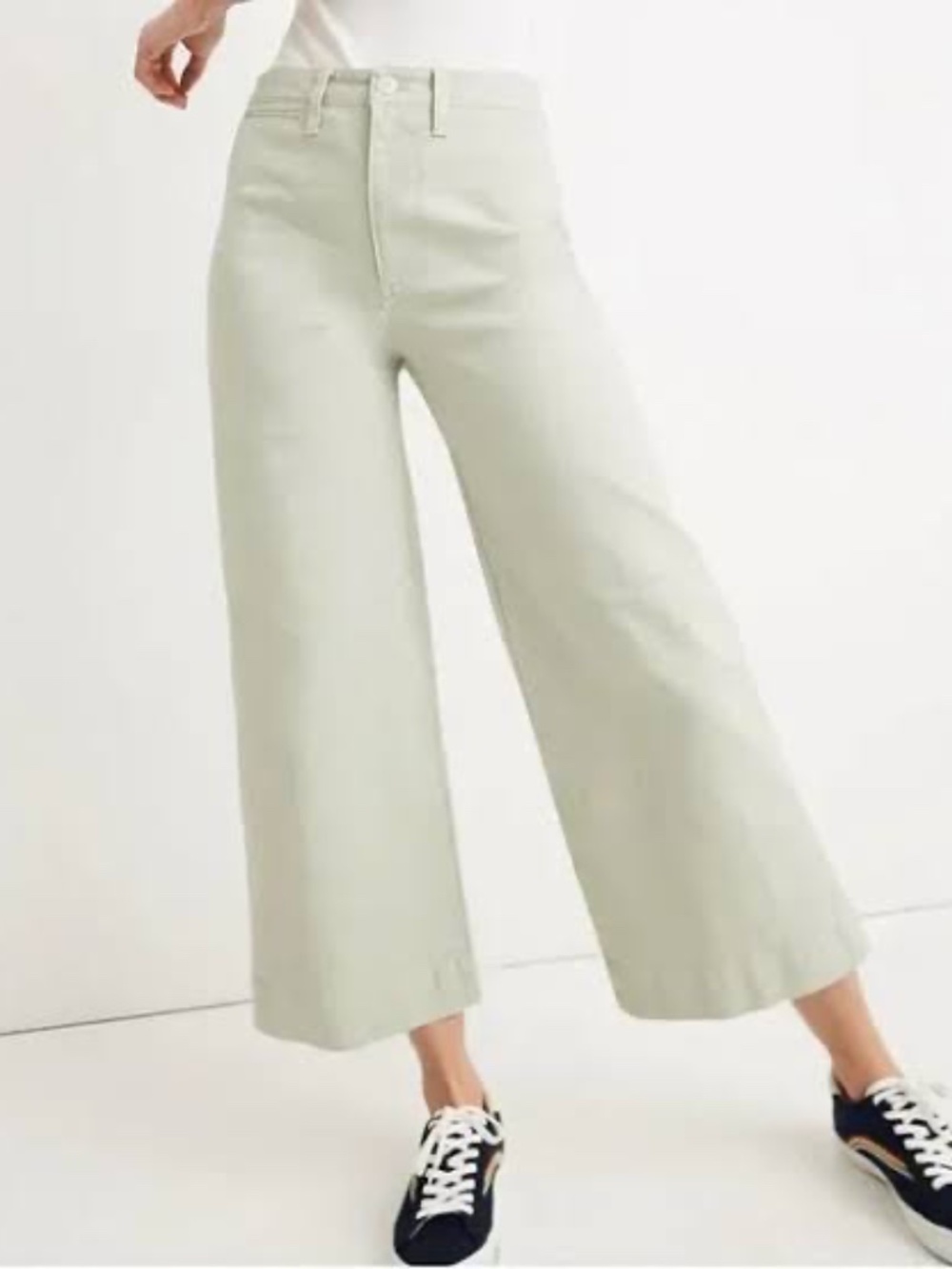 MADEWELL EMMETT CROPPED WIDE LEG JEANS